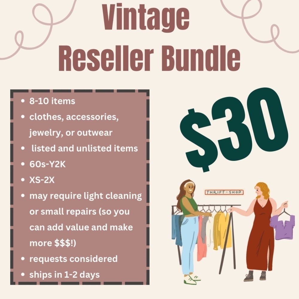 Vintage Reseller Wholesale Bundle: All sizes and decades
